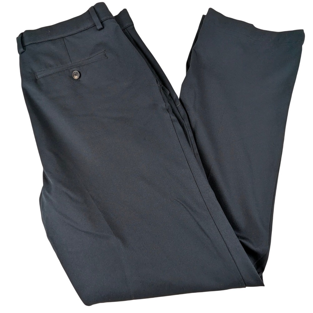 Greg Norman Mens Navy Blue Golf Pants 34x32 Stretch Performance Slacks TL108918